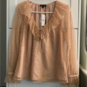 Women’s JCREW Drapey Ruffle Blouse